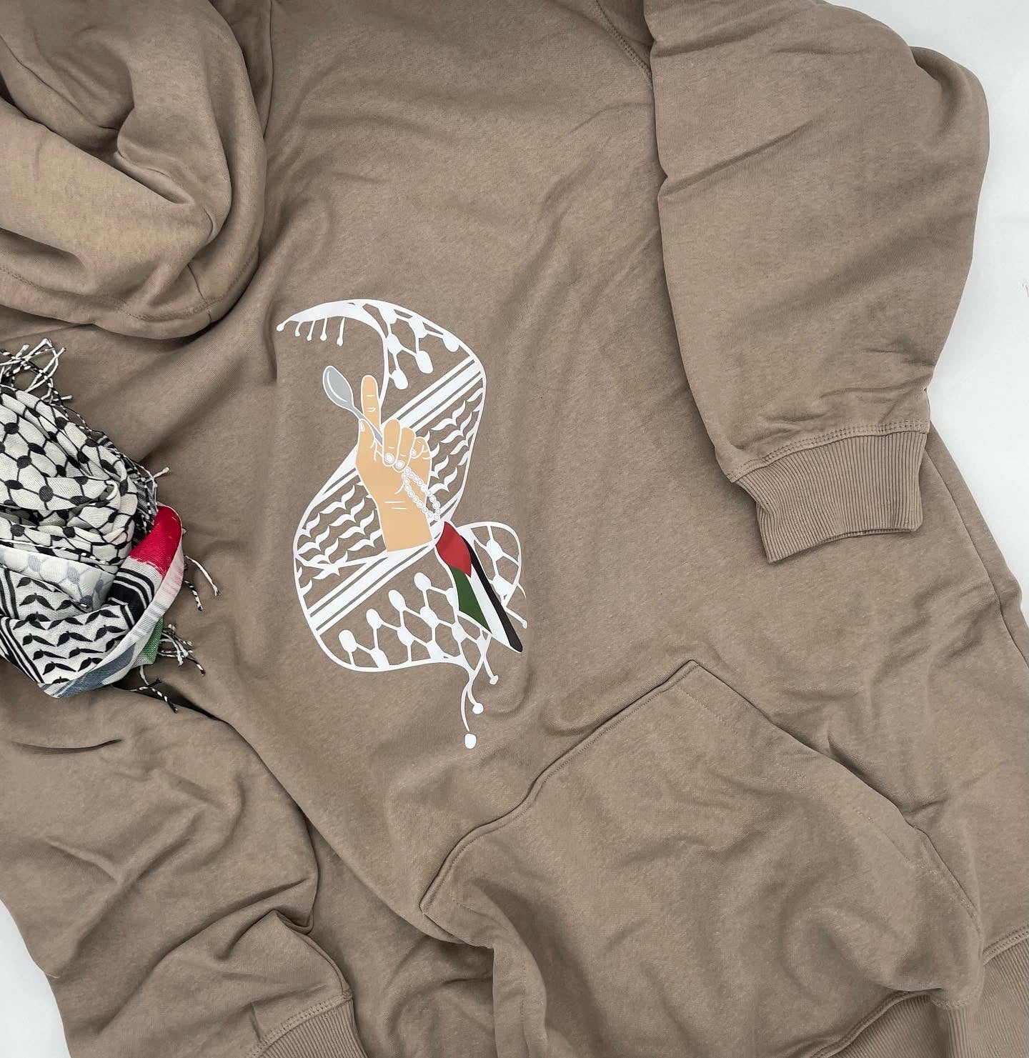Palestinian Kuffiyeh Freedom Spoon Hoodie