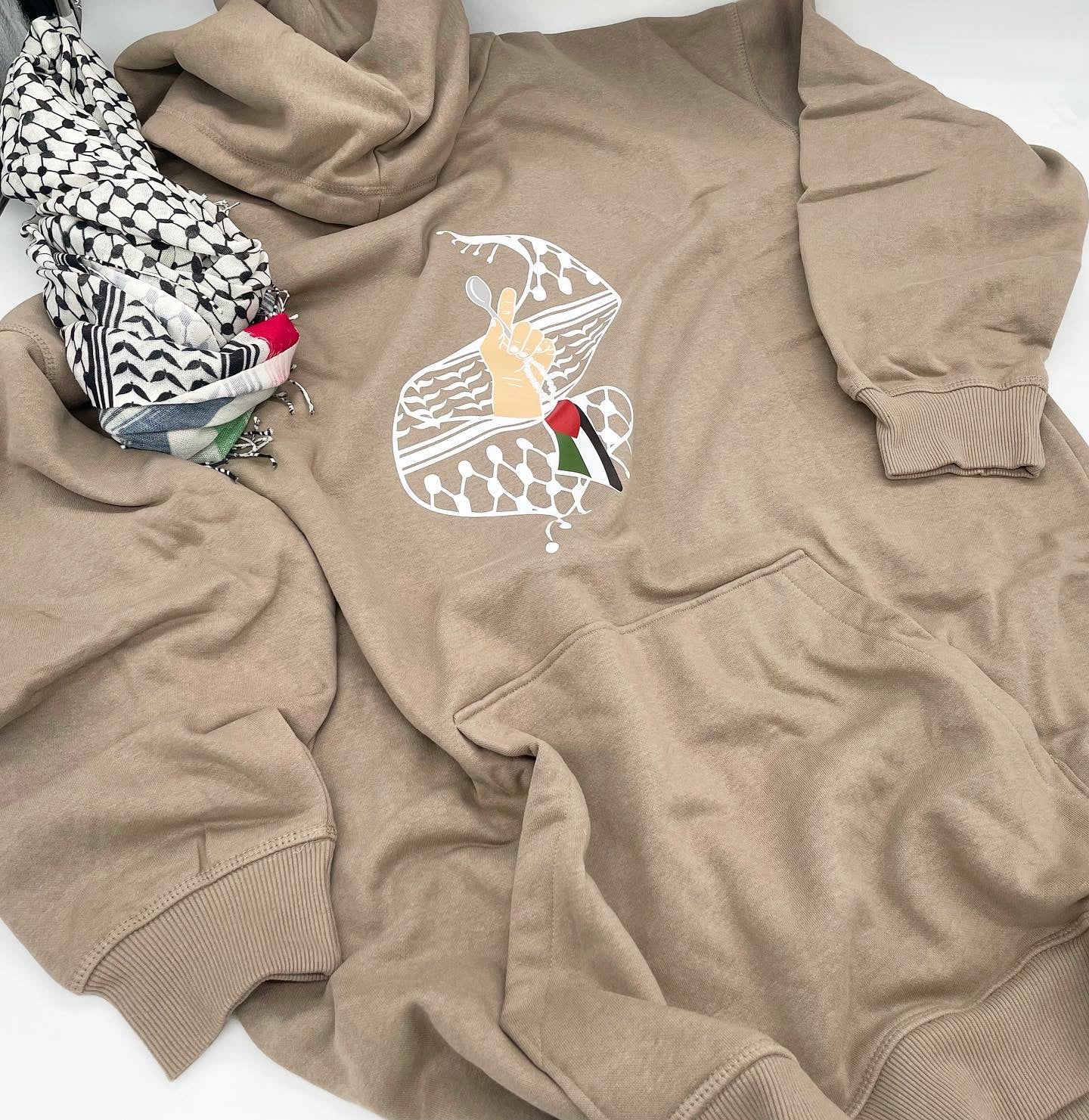 Palestinian Kuffiyeh Freedom Spoon Hoodie