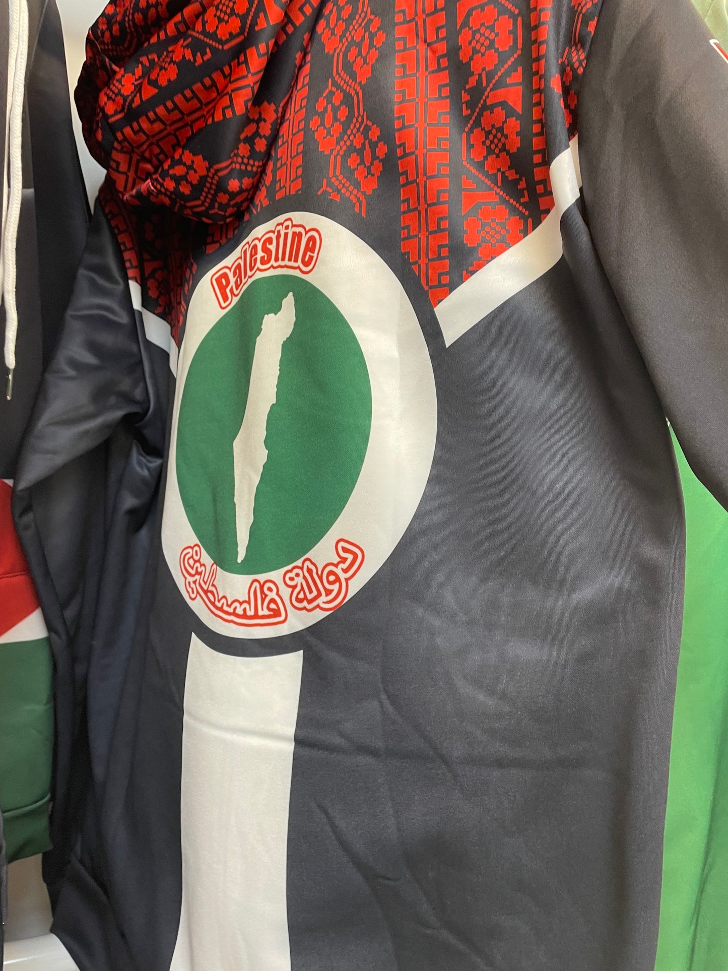 Authentic Palestinian Tatreez Print Hoodie - Unisex