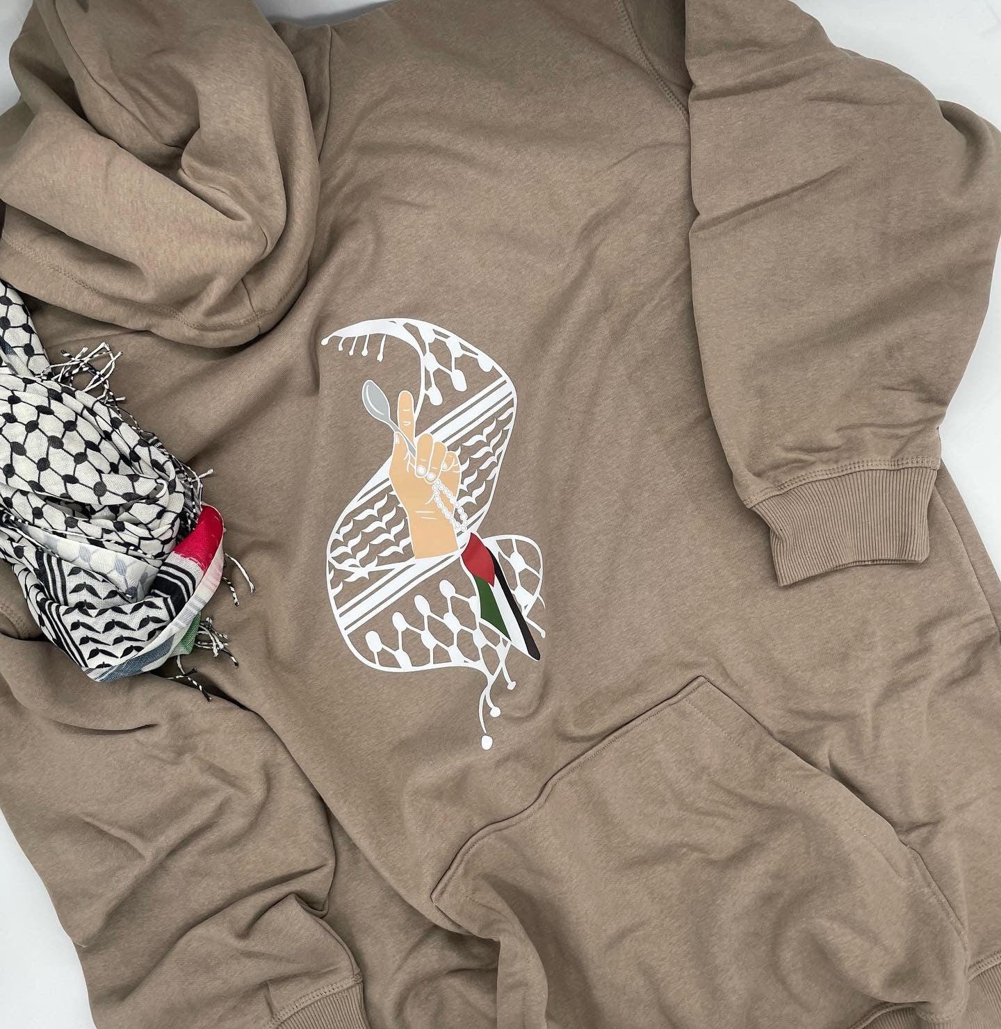 Palestinian Kuffiyeh Freedom Spoon Hoodie