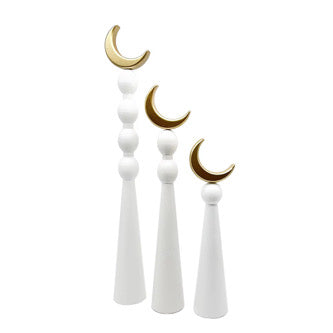 Ramadan White and Gold 3 Piece Decor Sets