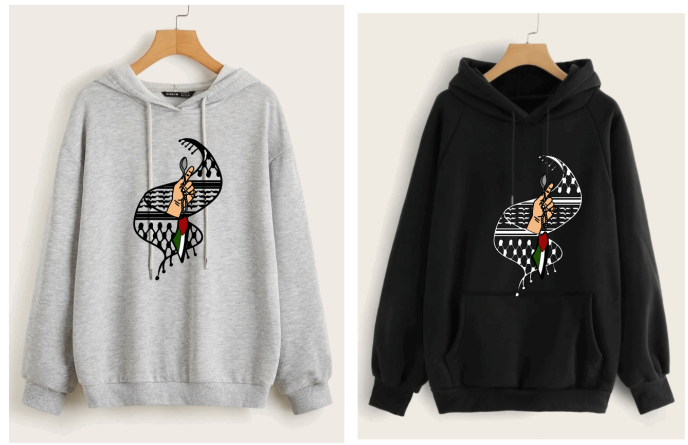 Palestinian Kuffiyeh Freedom Spoon Hoodie