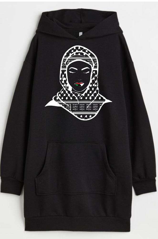 Palestinian Keffiyeh Woman Oversized Hoodie