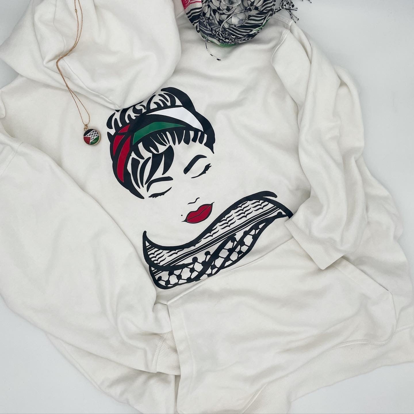 Palestinian Woman Representation Hoodie - Unisex