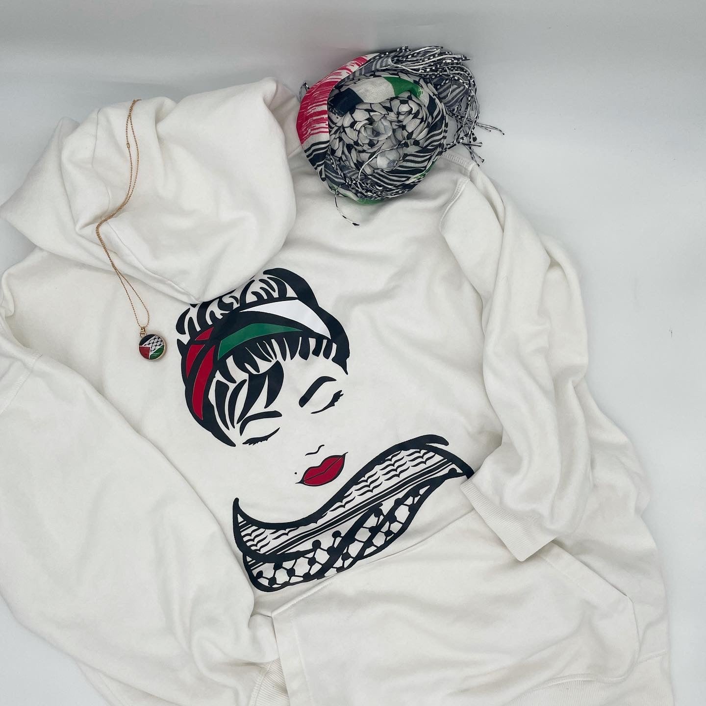 Palestinian Woman Representation Hoodie - Unisex