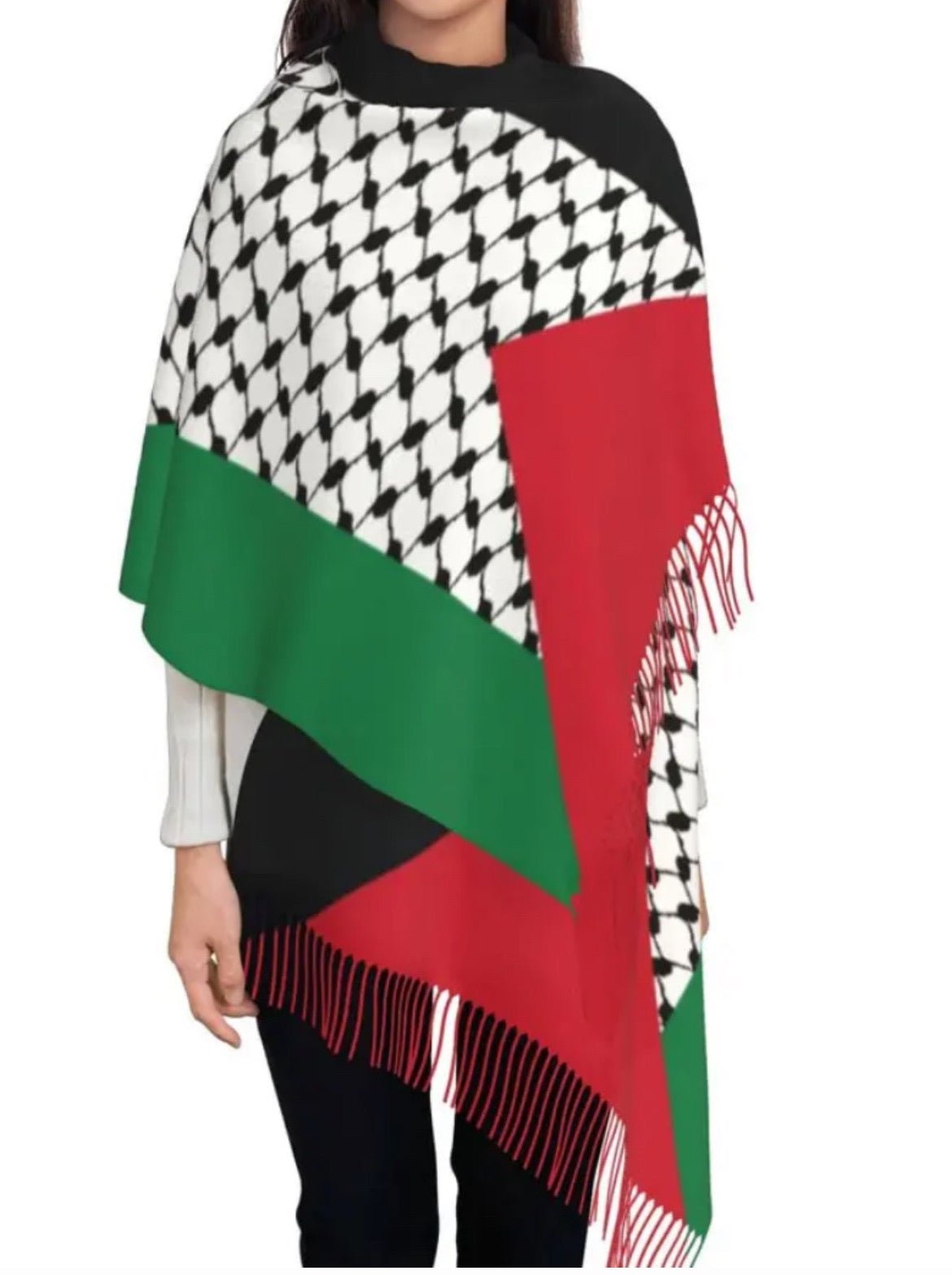 Authentic Palestinian Flag/Kuffiyeh Shawl