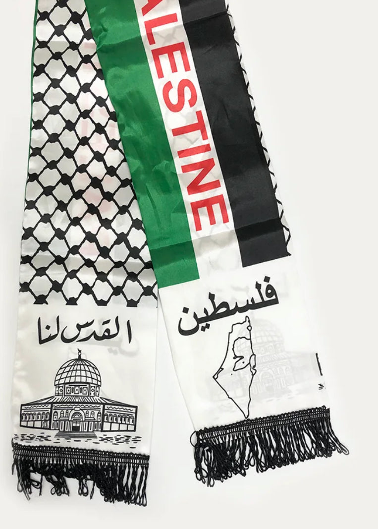 Traditional Palestinian Flag Scarf