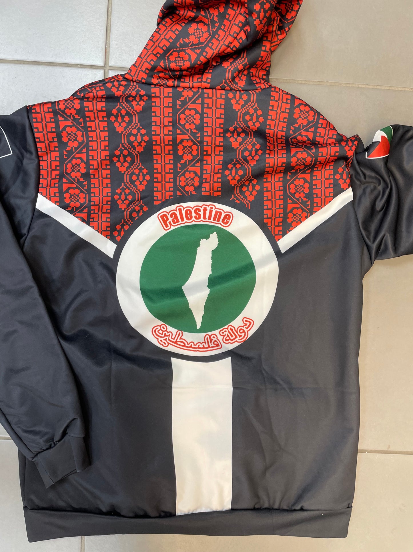Palestine design print hoodie