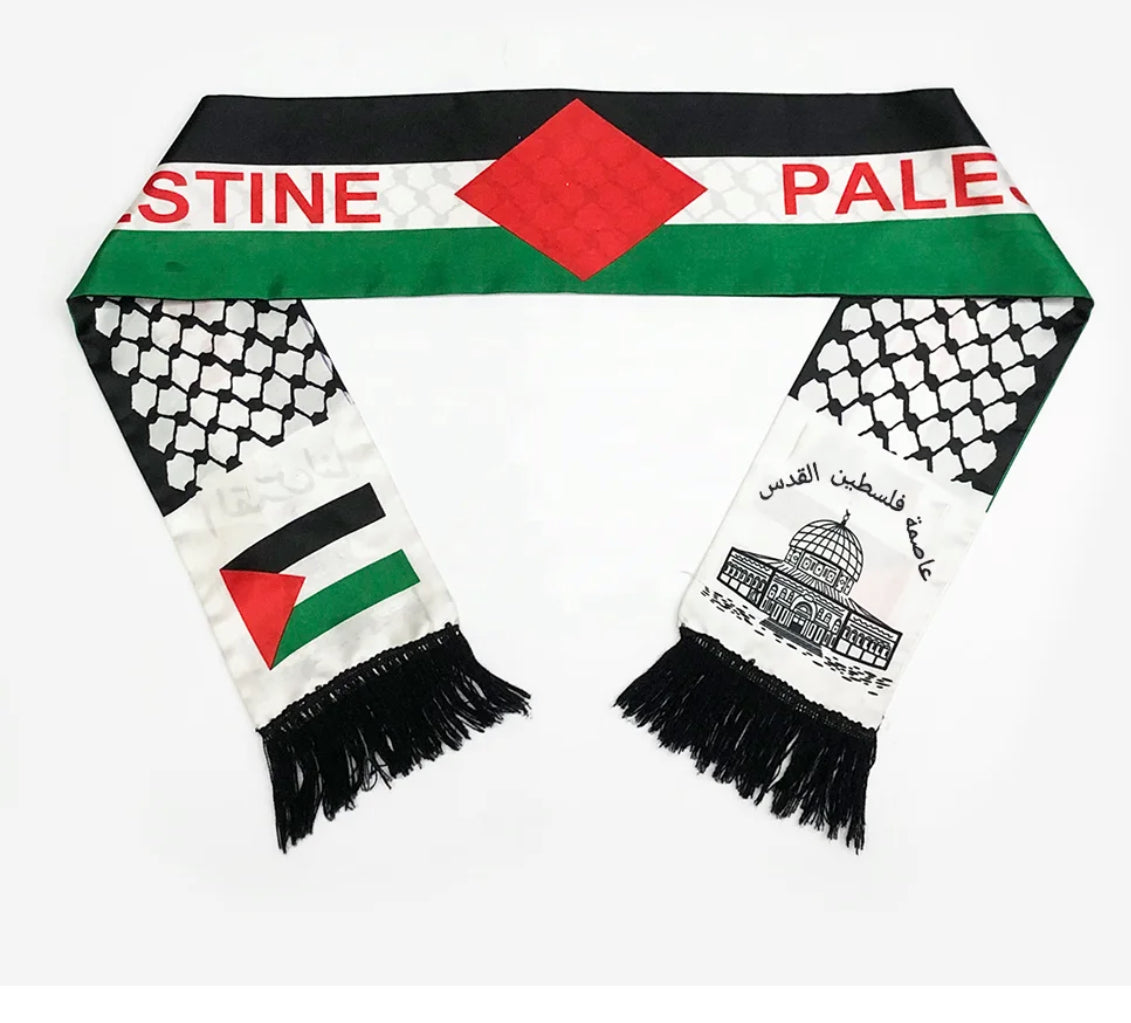 Traditional Palestinian Flag Scarf