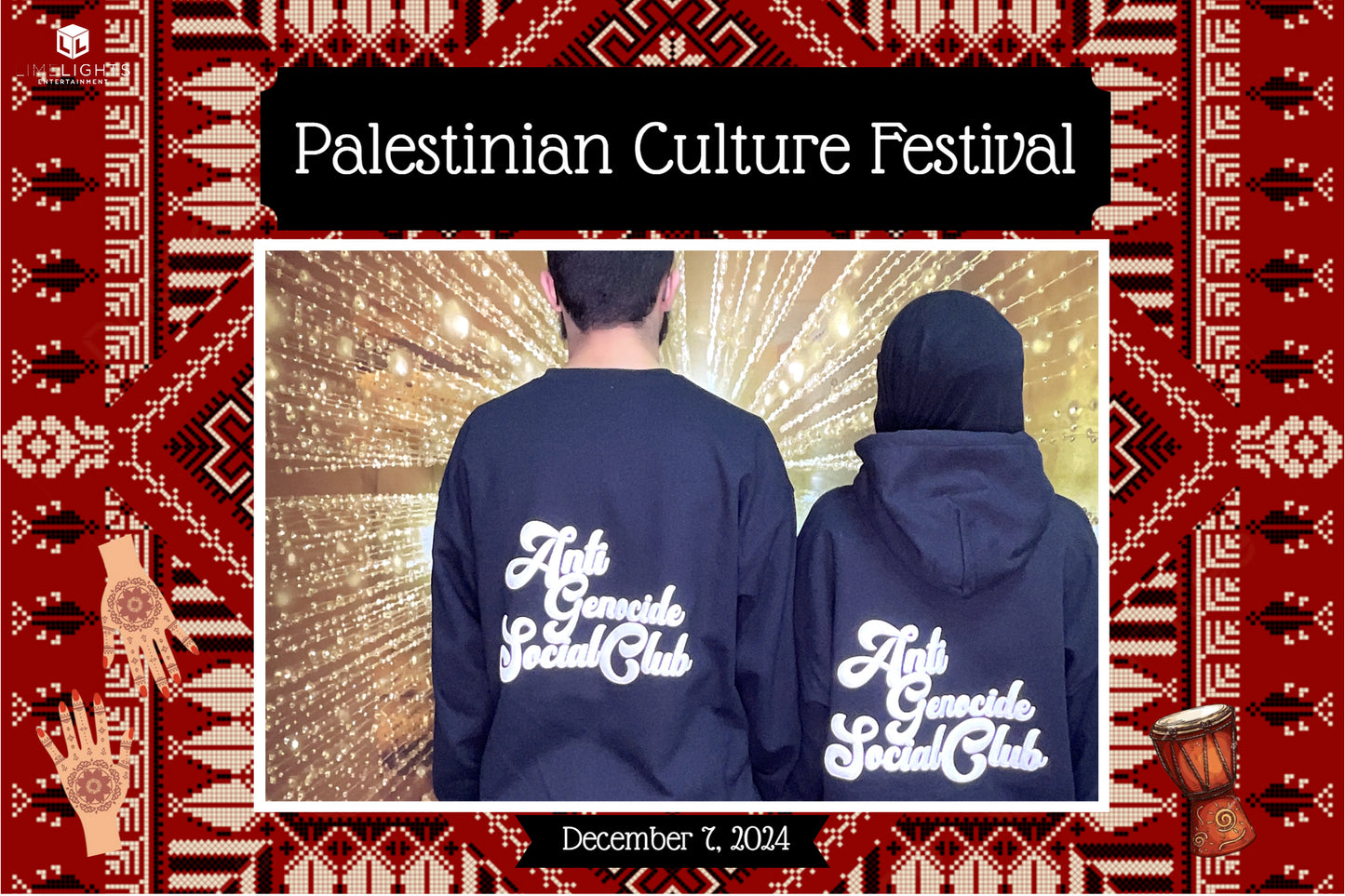 Palestine hoodie “anti genocide social club”