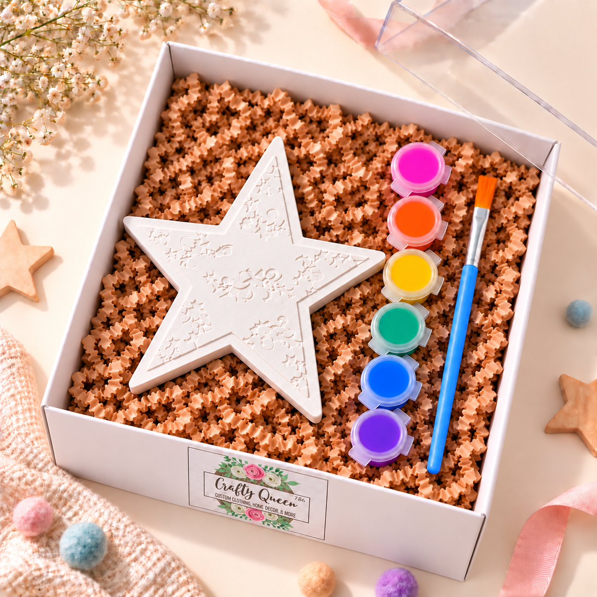 Star (plaster) paint kit ( only star for this listing )