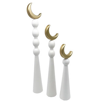 Ramadan White and Gold 3 Piece Decor Sets